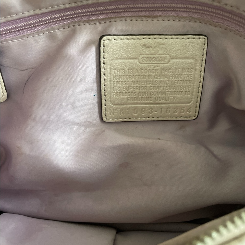 Coach Madison Sophia Textured Python Leather Satc… - image 3